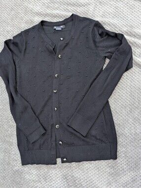 Select & Trend Women's Black Button Up Cardigan Sweater Size Small
